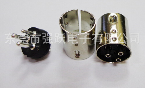 一細(xì)二粗連接器MINIDIN3PIN車(chē)針圓形3PIN